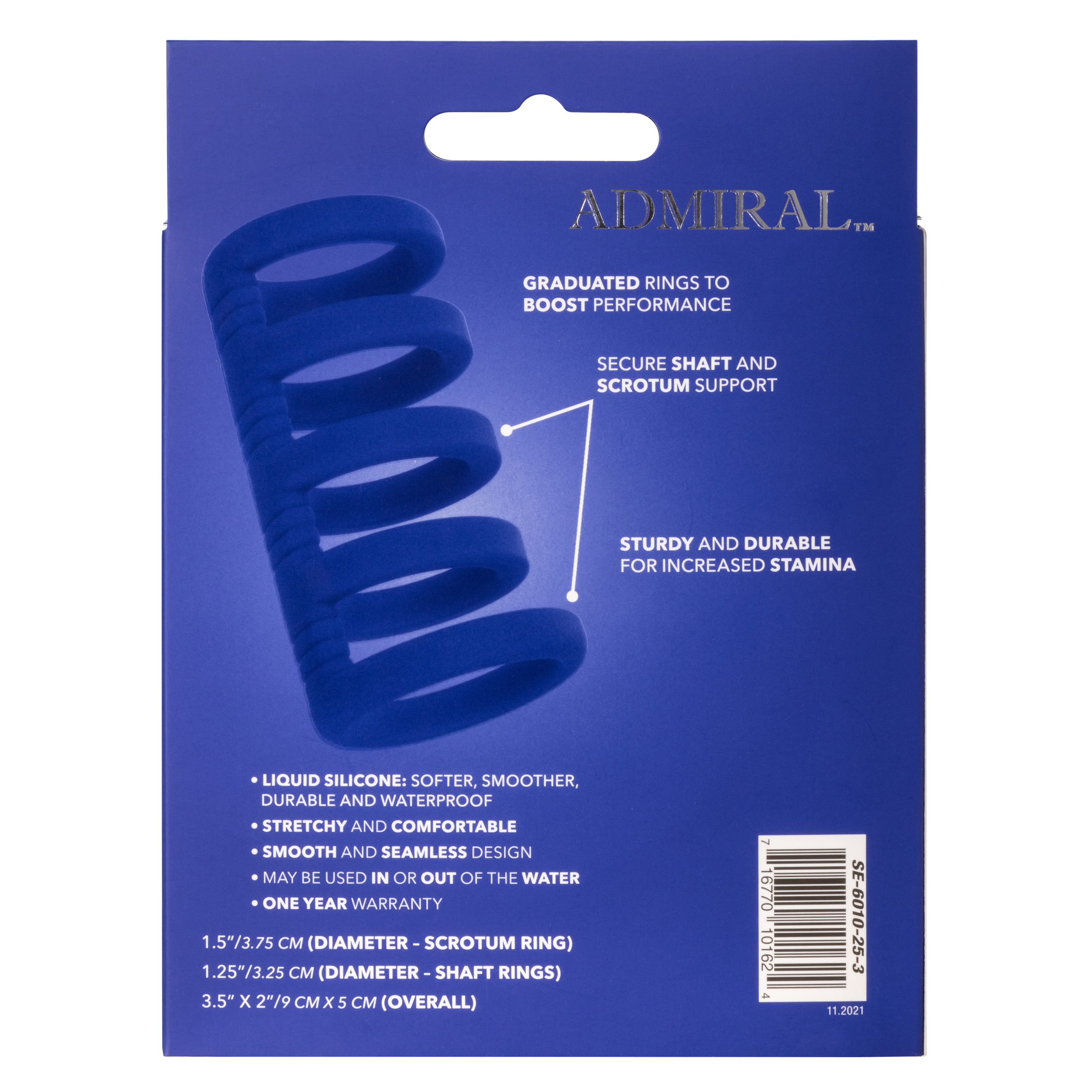 admiral xtreme cock cage   blue 